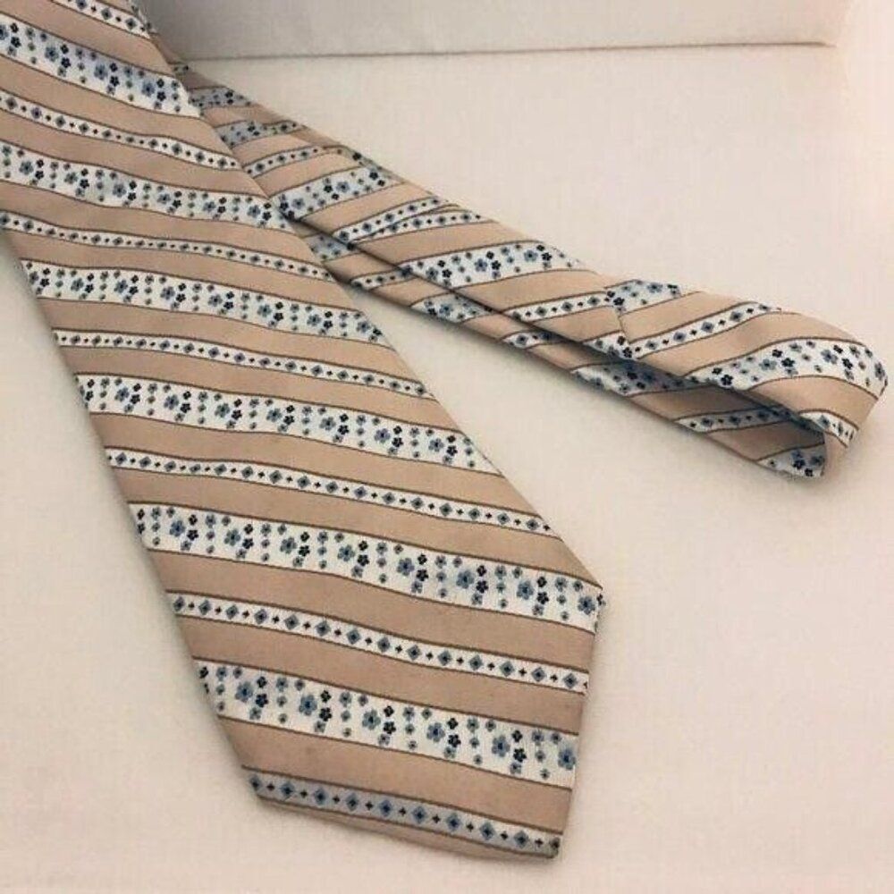 #1695 JC PENNY'S THE MEN'S SHOP VINTAGE POLYESTER 1970'S NECKTIE 53 IN X 4 IN